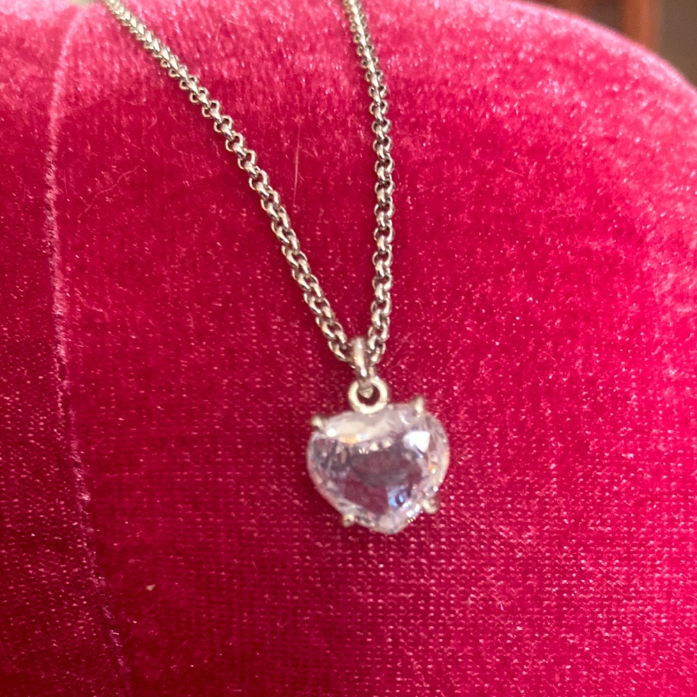 Juicy Couture Crown Engraved CZ Necklace